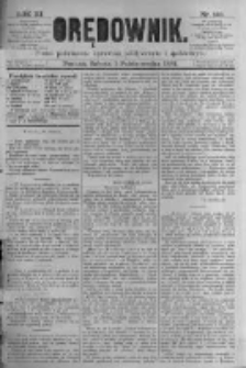 Orędownik: pismo poświęcone sprawom politycznym i spółecznym. 1881.10.01 R.11 nr125