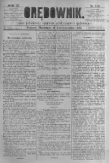 Orędownik: pismo poświęcone sprawom politycznym i spółecznym. 1881.10.16 R.11 nr134