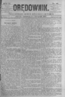 Orędownik: pismo poświęcone sprawom politycznym i sp&oacute;łecznym. 1881.11.10 R.11 nr148