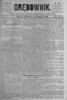 Orędownik: pismo poświęcone sprawom politycznym i spółecznym. 1881.11.27 R.11 nr158