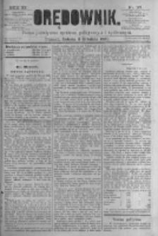 Orędownik: pismo poświęcone sprawom politycznym i spółecznym. 1881.12.03 R.11 nr161