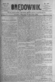 Orędownik: pismo poświęcone sprawom politycznym i sp&oacute;łecznym. 1881.12.13 R.11 nr167