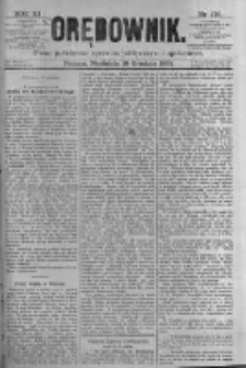 Orędownik: pismo poświęcone sprawom politycznym i spółecznym. 1881.12.18 R.11 nr170