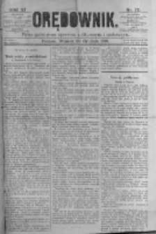Orędownik: pismo poświęcone sprawom politycznym i spółecznym. 1881.12.20 R.11 nr171
