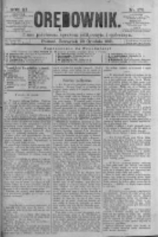 Orędownik: pismo poświęcone sprawom politycznym i spółecznym. 1881.12.29 R.11 nr176
