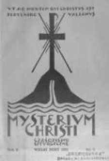 Mysterium Christi: czasopismo liturgiczne. 1931 R.2 nr3