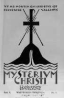 Mysterium Christi: czasopismo liturgiczne. 1931 R.2 nr8