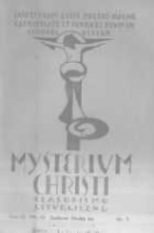 Mysterium Christi: czasopismo liturgiczne. 1931/2 R.3 nr5