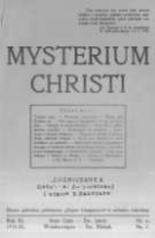 Mysterium Christi: czasopismo liturgiczne. 1931/2 R.3 nr6-7