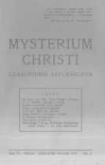 Mysterium Christi: czasopismo liturgiczne. 1932/3 R.4 nr5