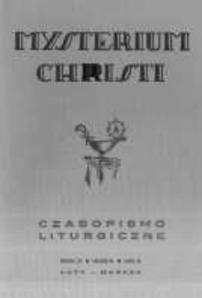 Mysterium Christi: czasopismo liturgiczne. 1938/9 R.10 nr2