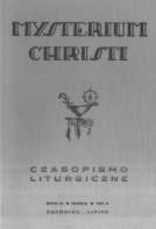 Mysterium Christi: czasopismo liturgiczne. 1938/9 R.10 nr4