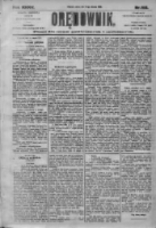Orędownik: pismo dla spraw politycznych i społecznych 1905.08.15 R.35 Nr185