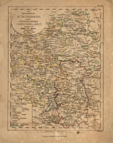K&ouml;nigreich W&uuml;rtemberg und die F&uuml;rstenth&uuml;mer Hohenzollern, entworf. vom [Friedrich Wilhelm] Streit u. gez. von [...] Hugo Streit. A. Heimburger sc.