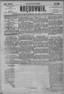 Orędownik: pismo dla spraw politycznych i społecznych 1905.08.29 R.35 Nr196