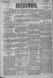 Orędownik: pismo dla spraw politycznych i społecznych 1905.09.21 R.35 Nr215