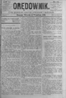 Orędownik: pismo poświęcone sprawom politycznym i spółecznym. 1881.09.06 R.11 nr111