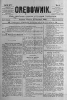 Orędownik: pismo poświęcone sprawom politycznym i spółecznym 1885.01.13 R.15 Nr9