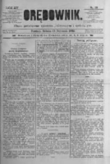 Orędownik: pismo poświęcone sprawom politycznym i spółecznym 1885.01.17 R.15 Nr13