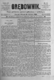 Orędownik: pismo poświęcone sprawom politycznym i spółecznym 1885.01.20 R.15 Nr15