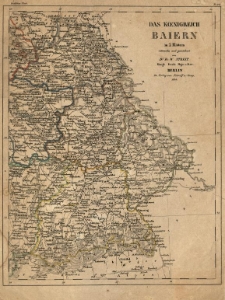 Koenigreich Baiern in 2 Bl&auml;ttern entworf. u. gez. von F[riedrich] W[ilhelm] Streit