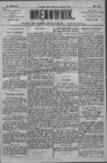 Orędownik: pismo dla spraw politycznych i społecznych 1909.01.08 R.39 Nr5