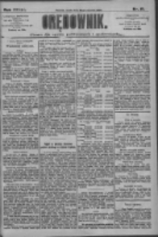 Orędownik: pismo dla spraw politycznych i społecznych 1909.01.20 R.39 Nr15