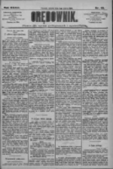 Orędownik: pismo dla spraw politycznych i społecznych 1909.03.02 R.39 Nr49