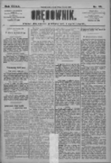 Orędownik: pismo dla spraw politycznych i społecznych 1909.03.27 R.39 Nr70