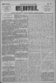 Orędownik: pismo dla spraw politycznych i społecznych 1909.03.28 R.39 Nr71