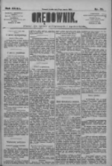 Orędownik: pismo dla spraw politycznych i społecznych 1909.03.31 R.39 Nr73