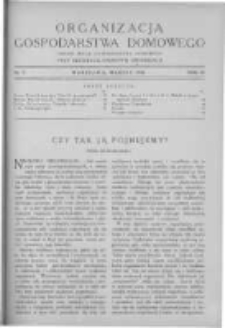 Organizacja Gospodarstwa Domowego: organ Sekcji Gospodarstwa Domowego przy Instytucie Naukowej Organizacji. 1930 R.4 nr3