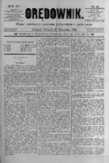 Orędownik: pismo poświęcone sprawom politycznym i sp&oacute;łecznym 1885.01.27 R.15 Nr21