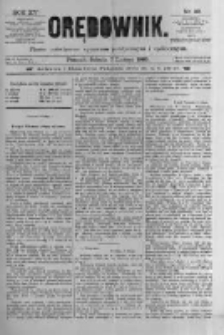Orędownik: pismo poświęcone sprawom politycznym i sp&oacute;łecznym 1885.02.07 R.15 Nr30