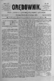 Orędownik: pismo poświęcone sprawom politycznym i sp&oacute;łecznym 1885.02.08 R.15 Nr31