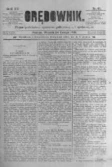 Orędownik: pismo poświęcone sprawom politycznym i sp&oacute;łecznym 1885.02.24 R.15 Nr44
