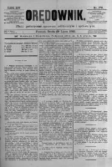 Orędownik: pismo poświęcone sprawom politycznym i sp&oacute;łecznym 1885.07.29 R.15 Nr170