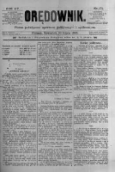 Orędownik: pismo poświęcone sprawom politycznym i spółecznym 1885.07.30 R.15 Nr171