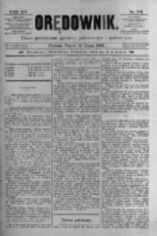 Orędownik: pismo poświęcone sprawom politycznym i sp&oacute;łecznym 1885.07.31 R.15 Nr172