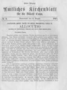 Amtliches Kirchenblatt für die Diöcese Culm. 1867.08.31 no.9