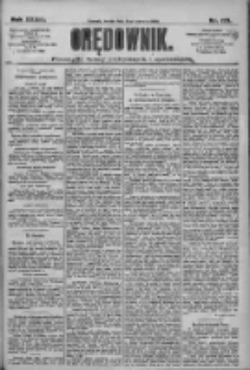 Orędownik: pismo dla spraw politycznych i społecznych 1909.06.09 R.39 Nr129