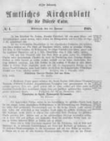 Amtliches Kirchenblatt f&uuml;r die Di&ouml;cese Culm. 1868.01.15 no.1