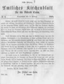 Amtliches Kirchenblatt f&uuml;r die Di&ouml;cese Culm. 1868.02.15 no.3