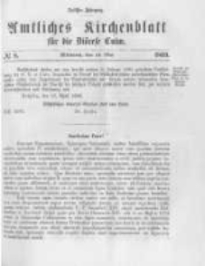 Amtliches Kirchenblatt für die Diöcese Culm. 1869.05.19 no.8