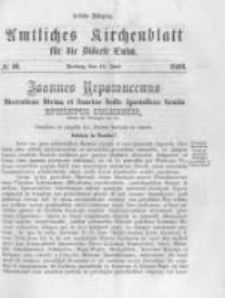 Amtliches Kirchenblatt für die Diöcese Culm. 1869.06.18 no.10