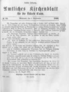 Amtliches Kirchenblatt für die Diöcese Culm. 1869.09.01 no.14