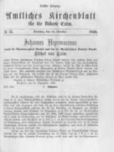 Amtliches Kirchenblatt für die Diöcese Culm. 1869.10.12 no.15