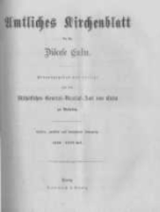 Amtliches Kirchenblatt für die Diöcese Culm. 1870.01.17 no.1