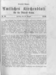 Amtliches Kirchenblatt f&uuml;r die Di&ouml;cese Culm. 1870.08.26 no.10