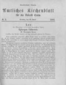 Amtliches Kirchenblatt f&uuml;r die Di&ouml;cese Culm. 1888.04.24 no.3